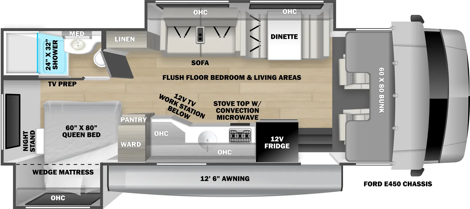 Sunseeker Le 2550DSLE Floorplan